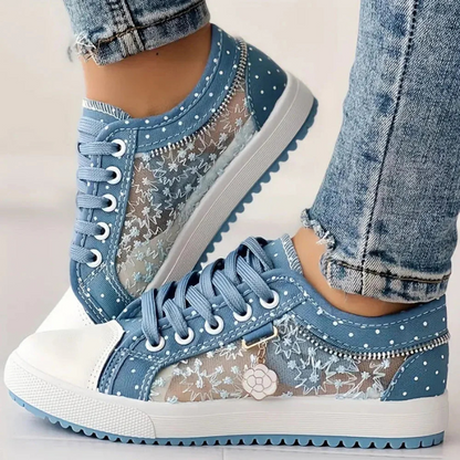 CARO™ | ZAPATILLAS ELEGANTES PARA MUJER CON DETALLES FLORALES