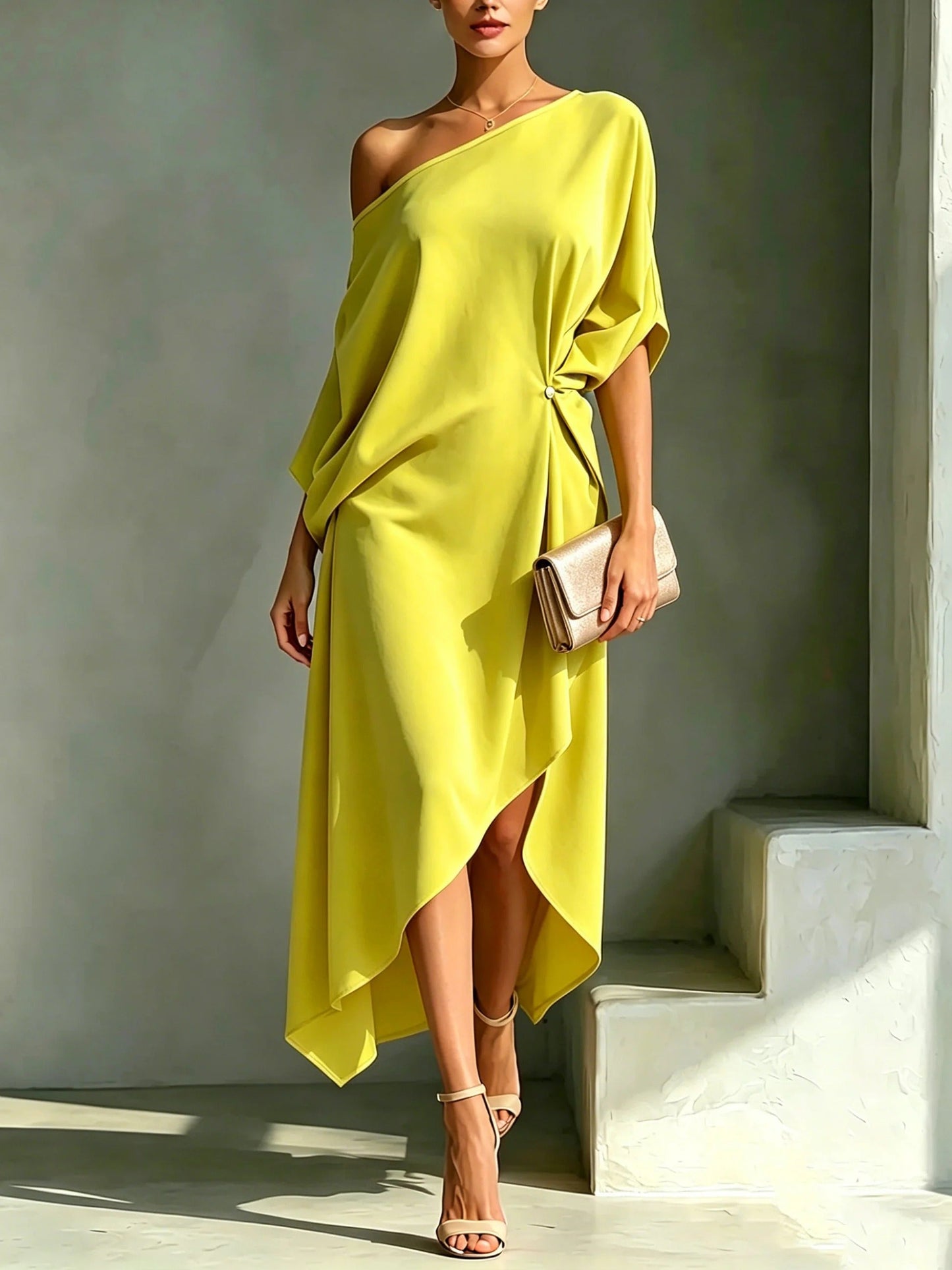 Camila™ | Vestido asimétrico elegante