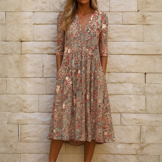 Harlow™ | Vestido Elegante con Escote en V