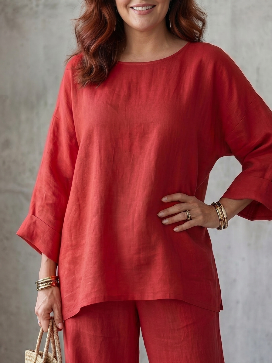 Prue | Conjunto Túnica Oversized con Pantalón Ancho