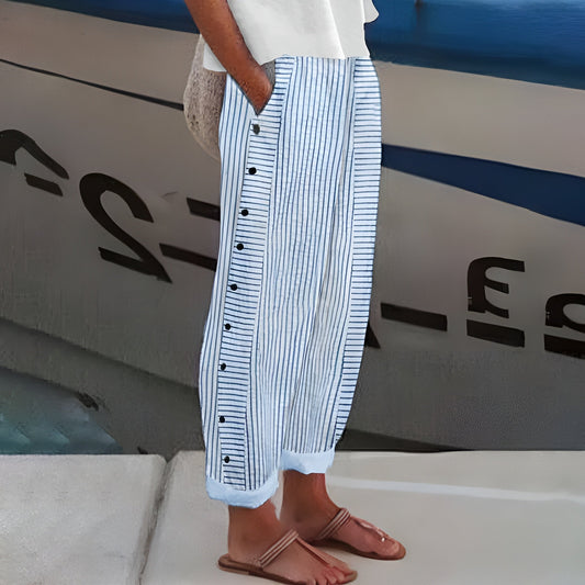 Sandrine™ | Pantalones Costales a Rayas