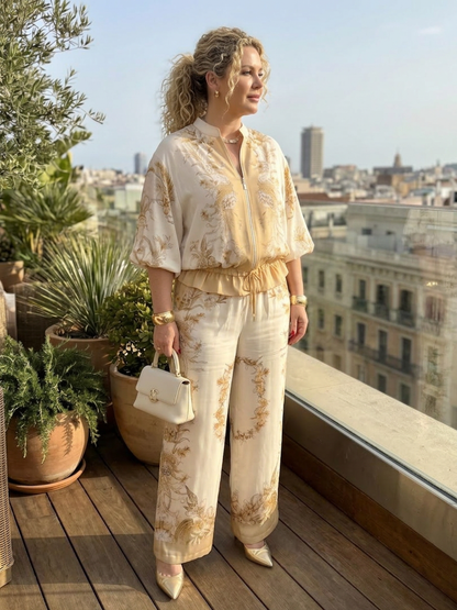 Indie | Conjunto Dos Piezas Top Globo Estampado