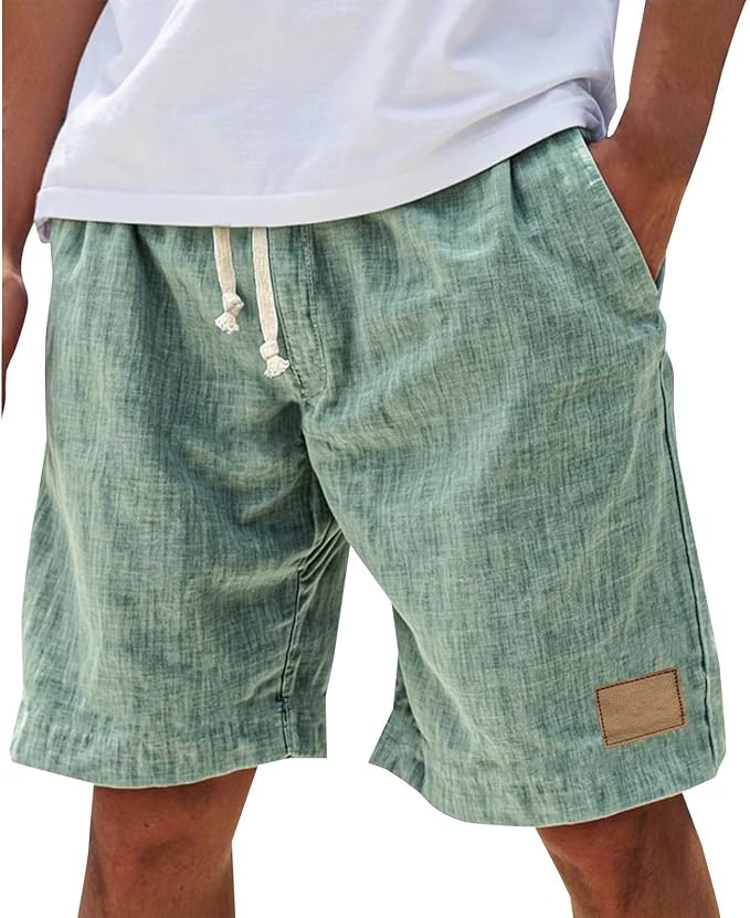 Lucas | Pantalones Cortos de Verano de Algodón con Cordones