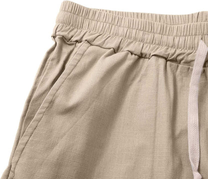 Lucas | Pantalones Cortos de Verano de Algodón con Cordones
