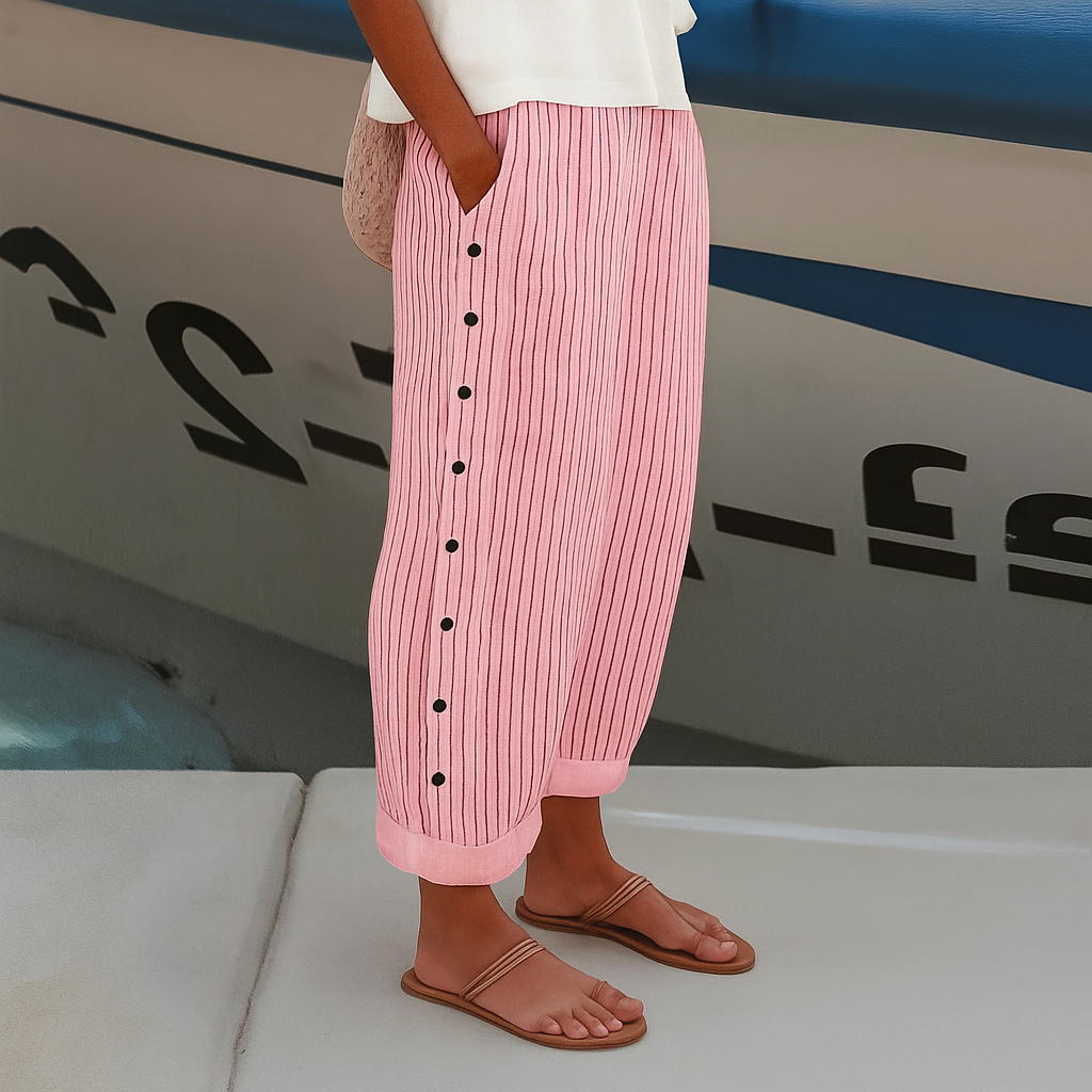Sandrine™ | Pantalones Costales a Rayas
