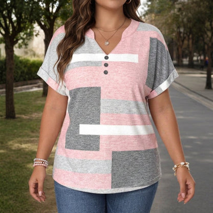 Abby | Blusa Casual en Bloques de Color