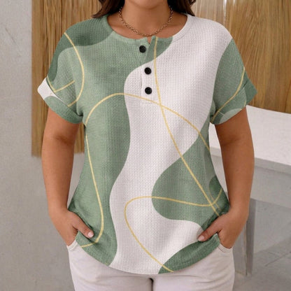 Abigail | Blusa Casual en Bloques de Color