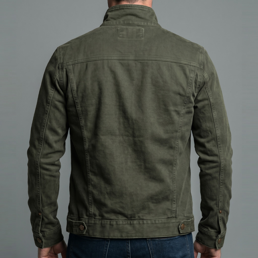 Cazel™ | Chaqueta Vintage De Algodón Con Cierre De Cremallera