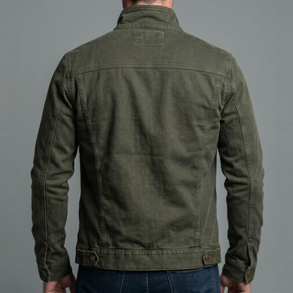 Cazel™ | Chaqueta Vintage De Algodón Con Cierre De Cremallera