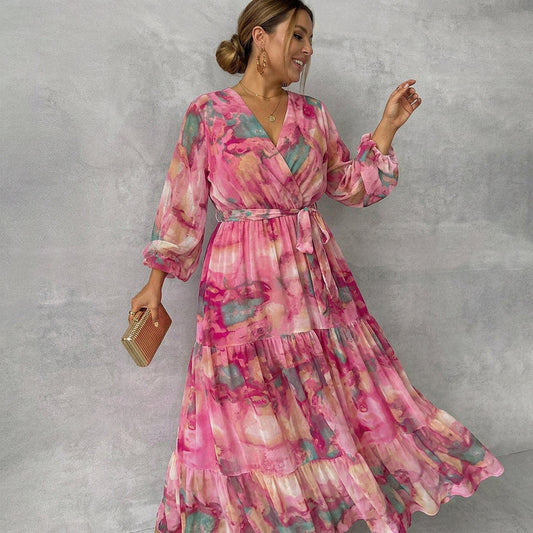 Meli | Vestido Cruzado con Estampado Floral