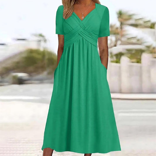 Carmen™ | Vestido Midi con Cobertura de Barriga