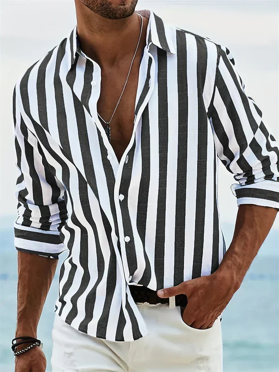 Léonard™ | Camisa Rayada Verano Ligera