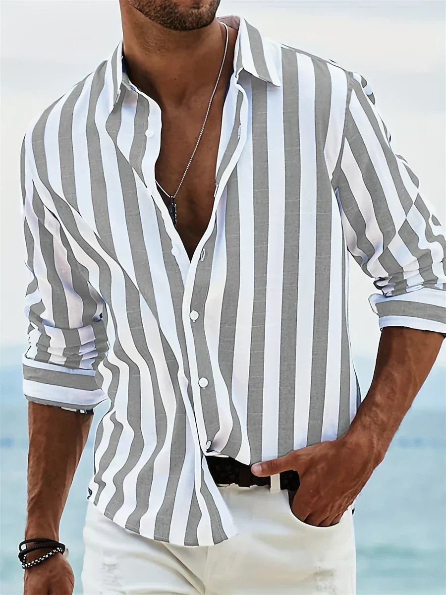Léonard™ | Camisa Rayada Verano Ligera