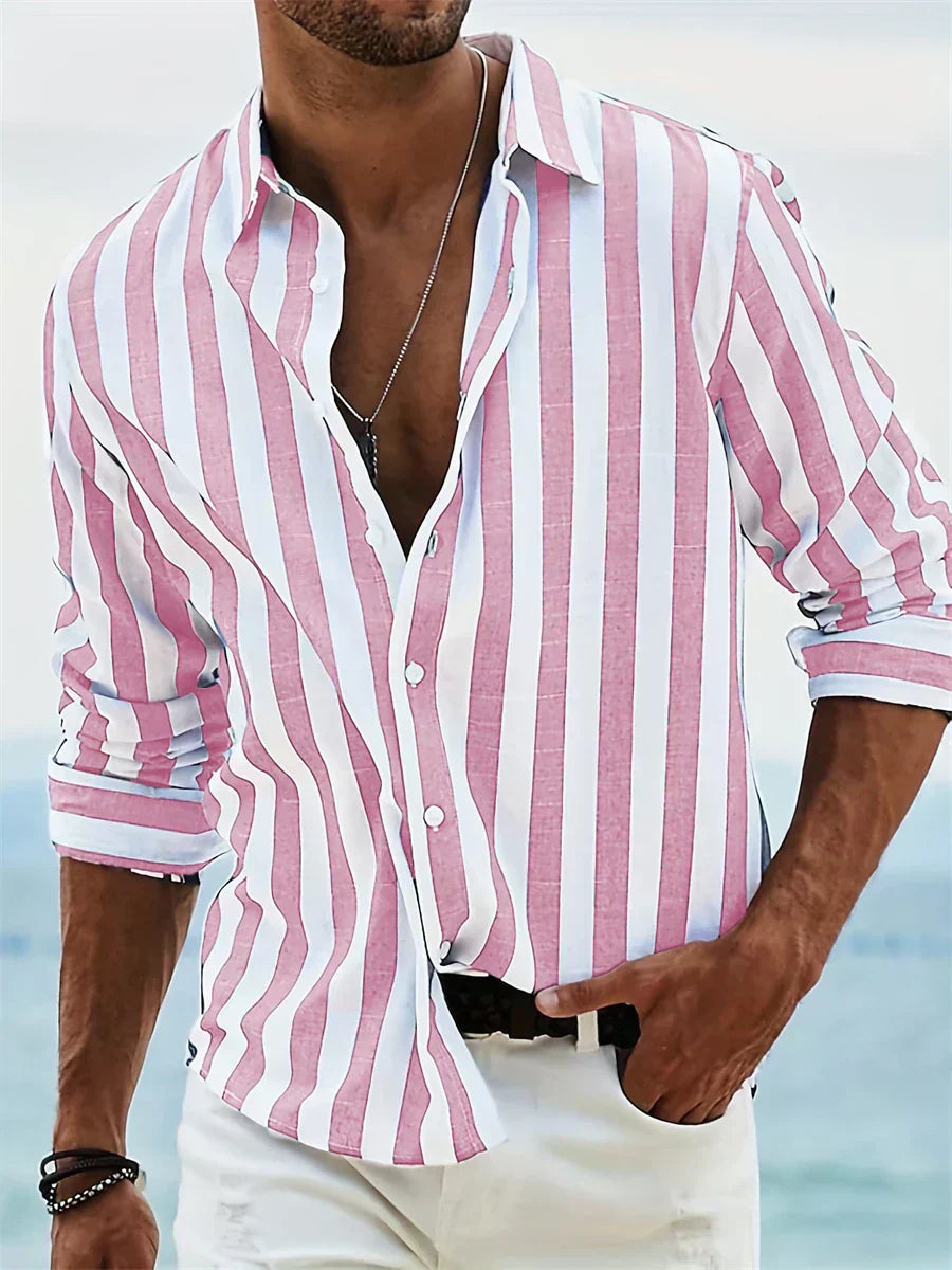 Léonard™ | Camisa Rayada Verano Ligera