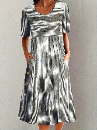 Sofia™ | Vestido de Verano a Rayas