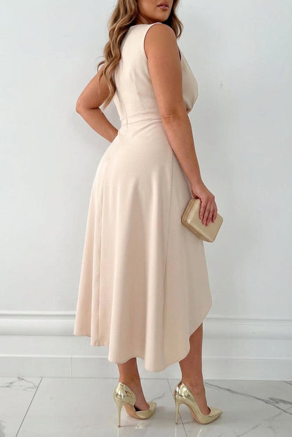 Mandy | Vestido Midi Cruzado con Escote en V