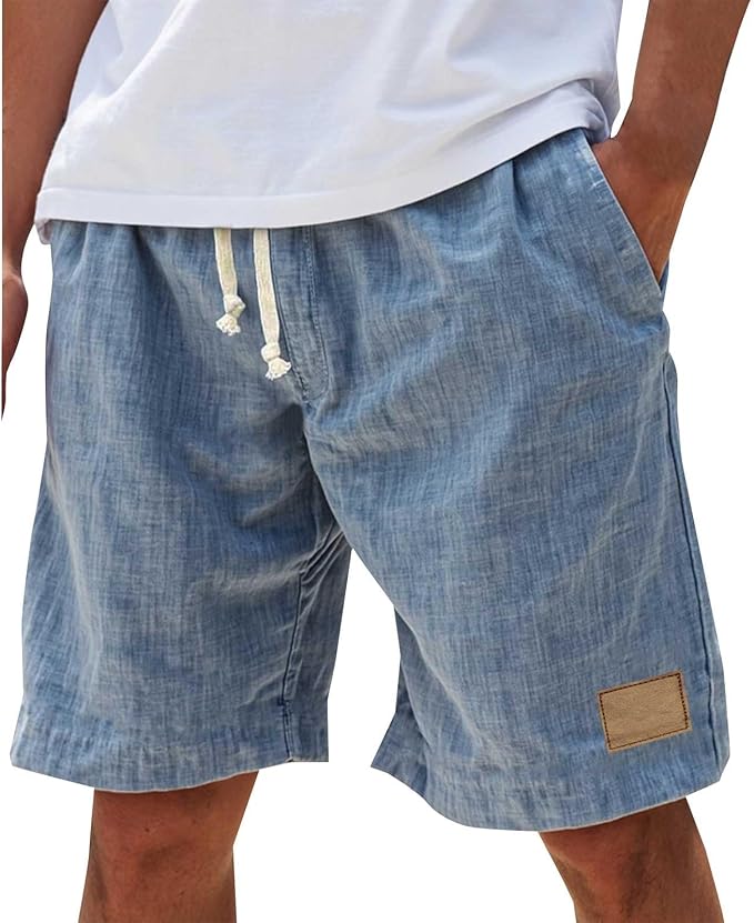 Lucas | Pantalones Cortos de Verano de Algodón con Cordones