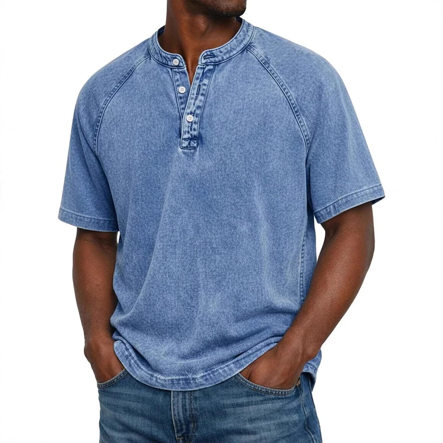 Cazel™ | Estilo Henley Marino