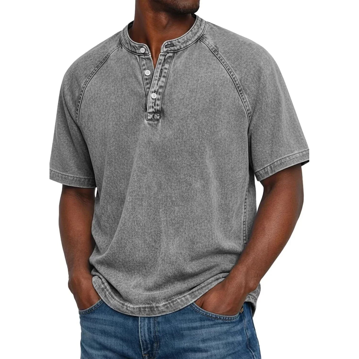 Cazel™ | Estilo Henley Marino