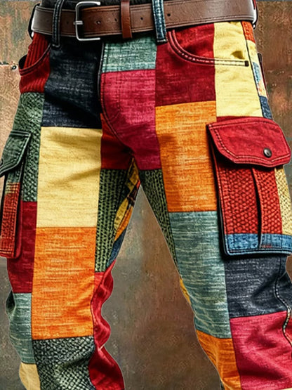 Evan | Pantalones Cargo de Parchwork para Hombre