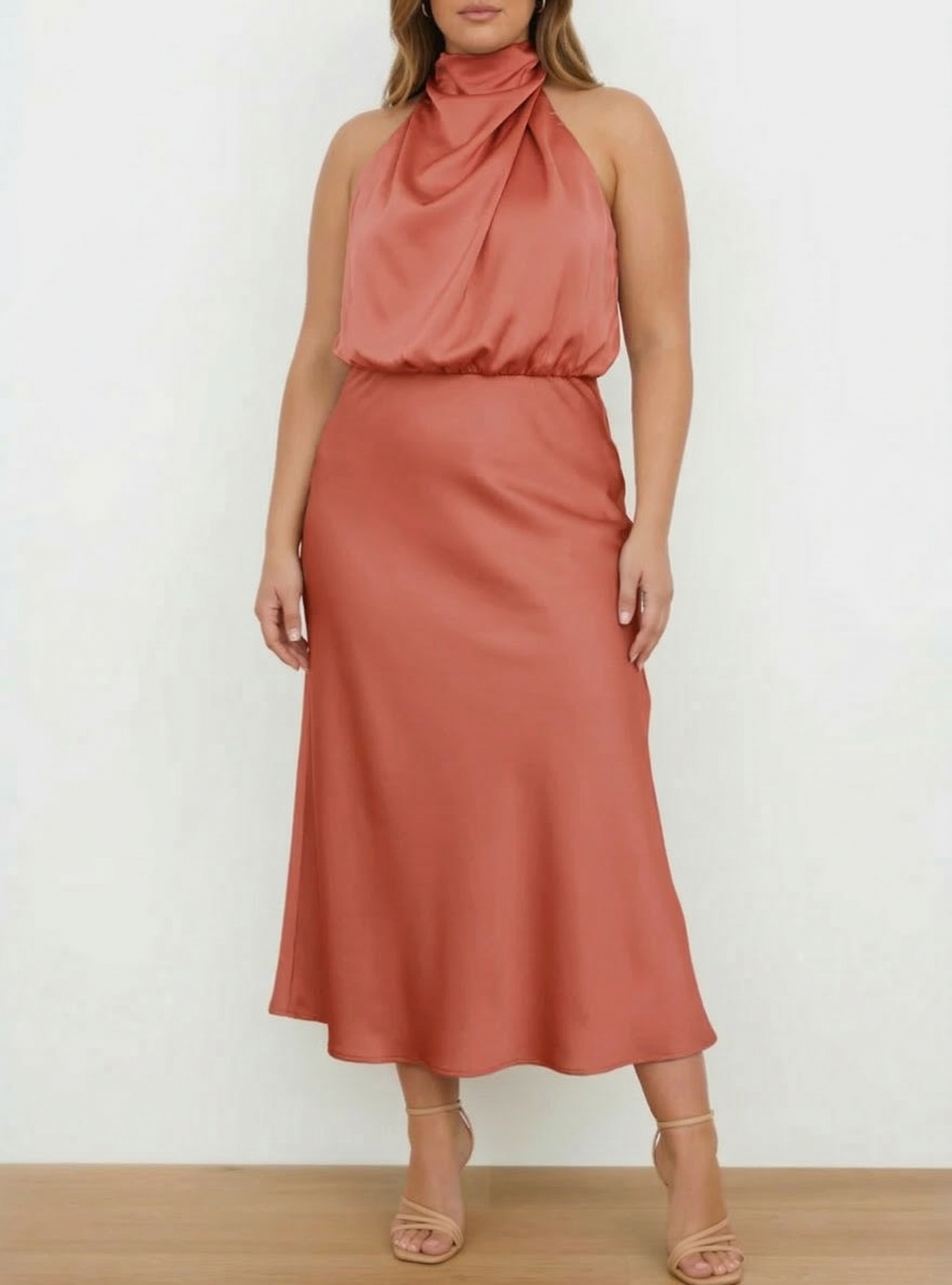 Quentin | Vestido Drapeado Estilo Sahara